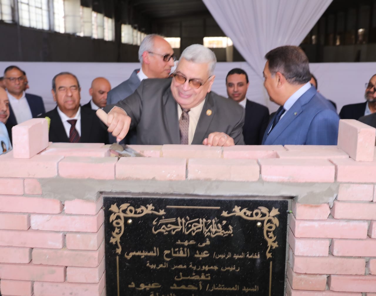 وضع حجر الأساس لمجمع محاكم مجلس الدولة (11)