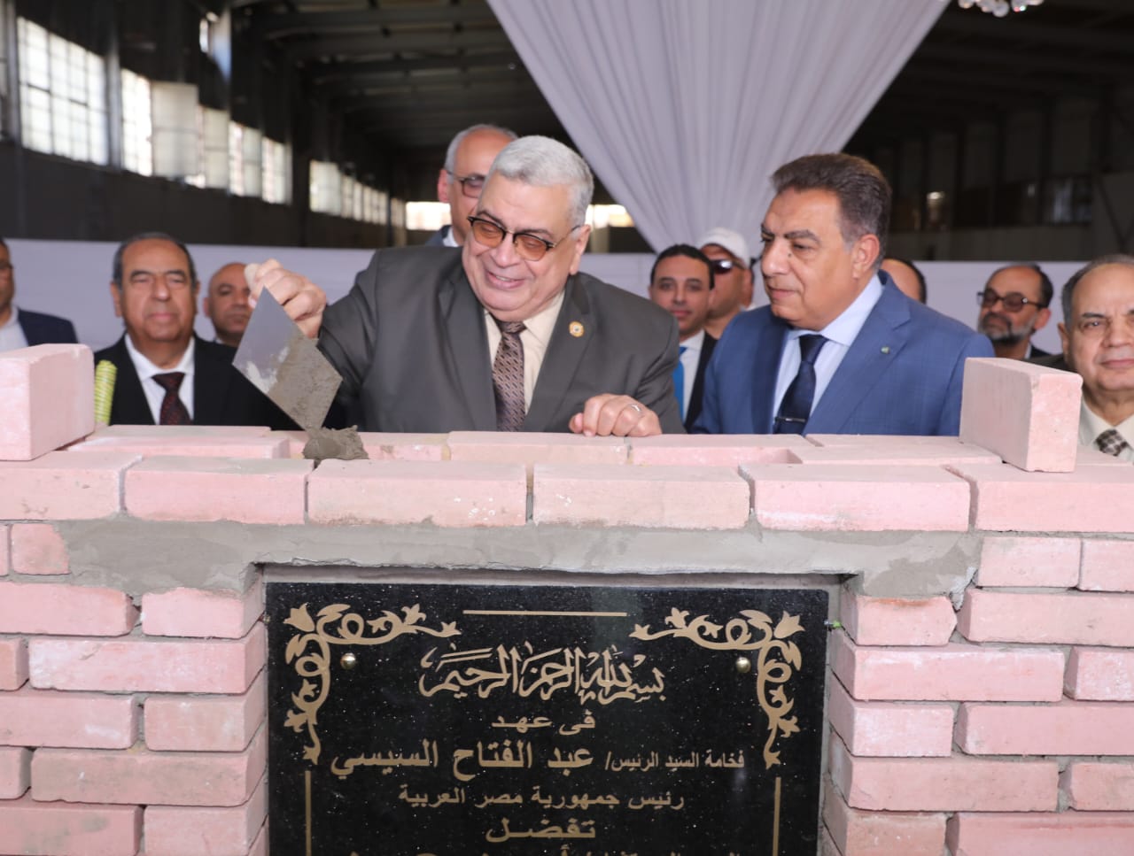 وضع حجر الأساس لمجمع محاكم مجلس الدولة (12)