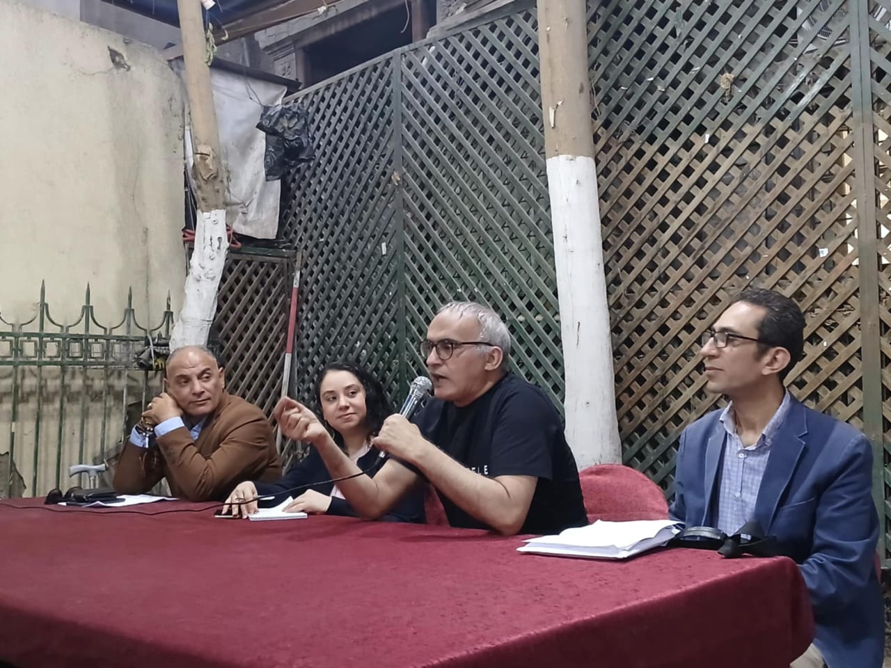 محمد بركة متحدثا