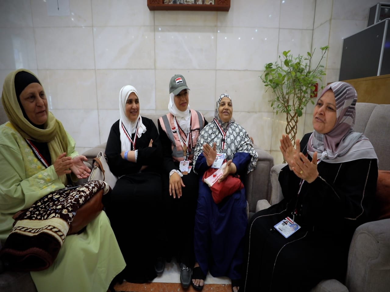 فرحة الحجاج المصريين