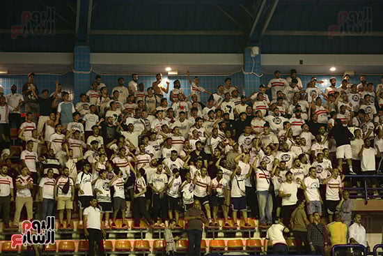 جماهير الزمالك خلال المباراة جماهير الزمالك خلال المباراة