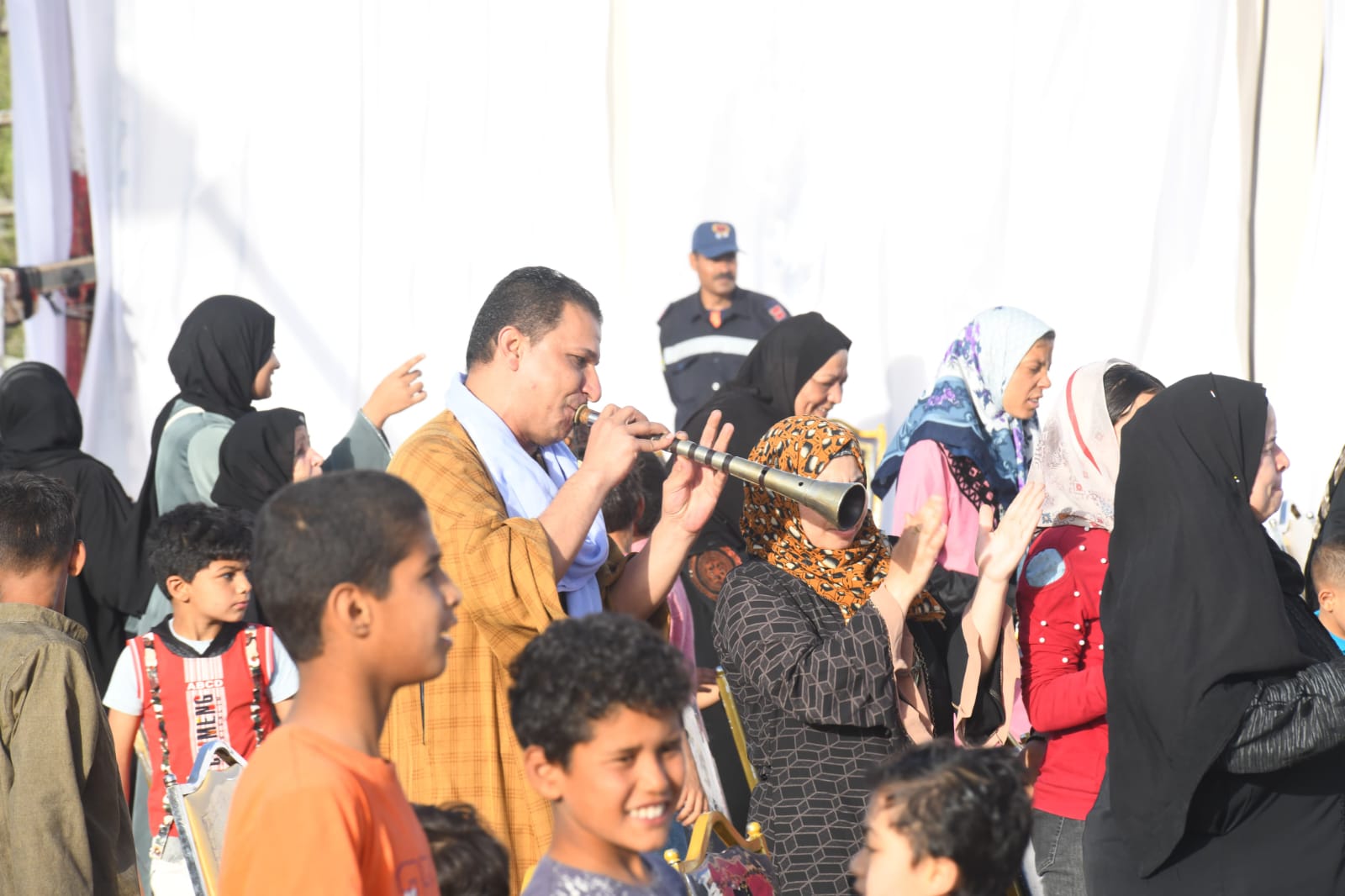 المزمار خلال الحفل