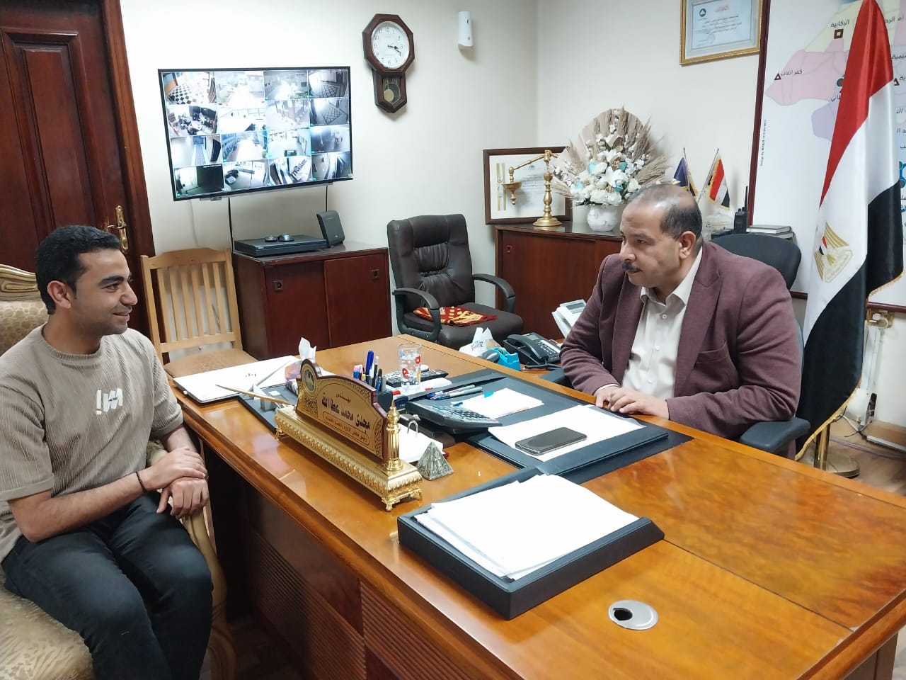 مراسل اليوم السابع في حوار مع رئيس شركة مياه الشرب والصرف الصحي بدمياط مراسل اليوم السابع في حوار مع رئيس شركة مياه الشرب والصرف الصحي بدمياط