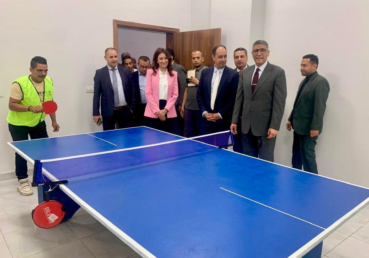 جانب من زيارة محافظ الجيزة ومدير صندوق مكافحة الإدمان ونائب محافظ الجيزة والكاتب الصحفى مدحت وهبه