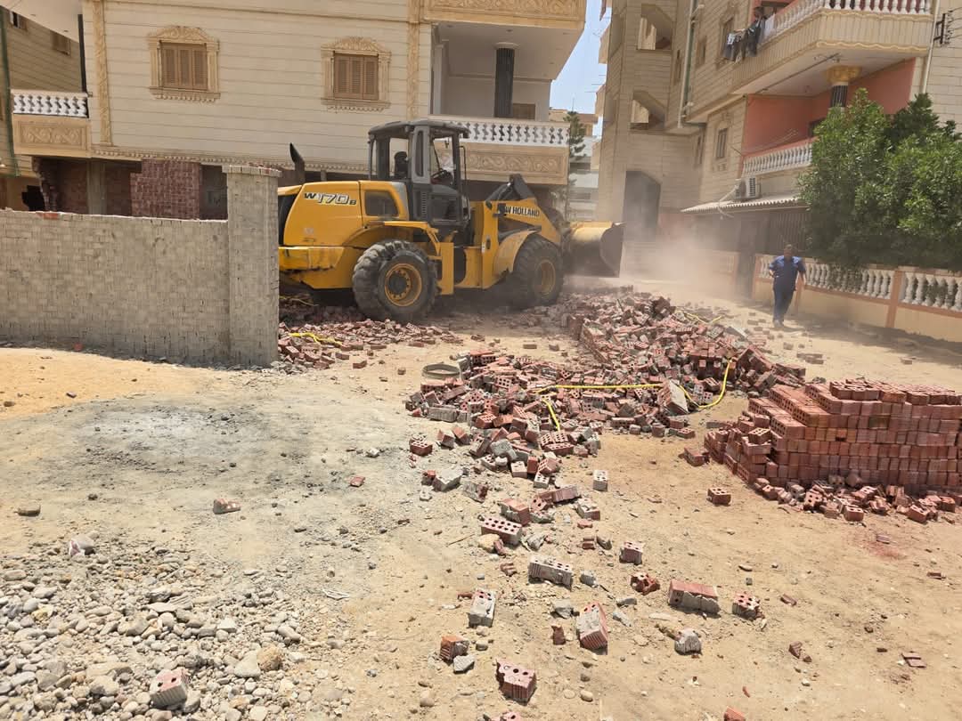 ازاله مخالفات بناء في جمصة ازاله مخالفات بناء في جمصة