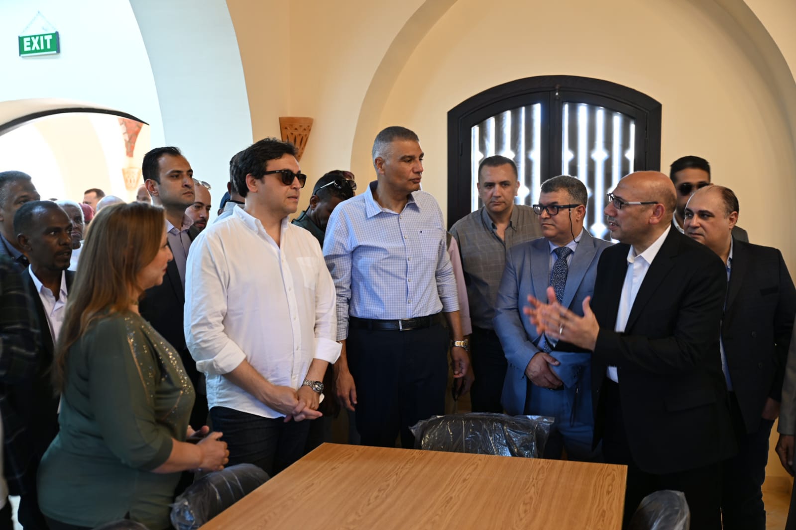 وزير الثقافة ومحافظ اسوان