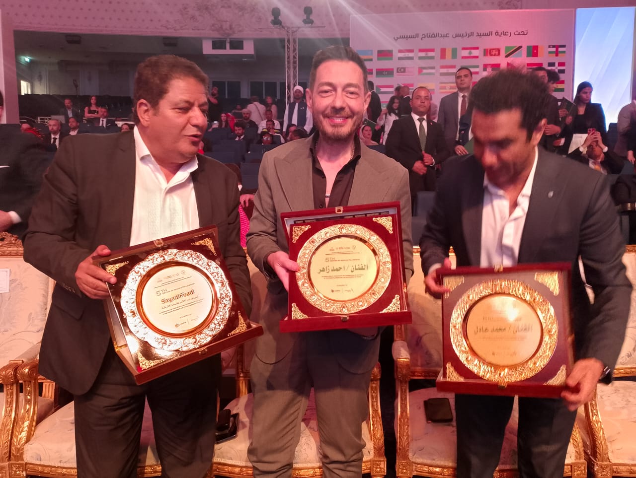 السيناريست سيد فؤاد مع الفنان احمد زاهر