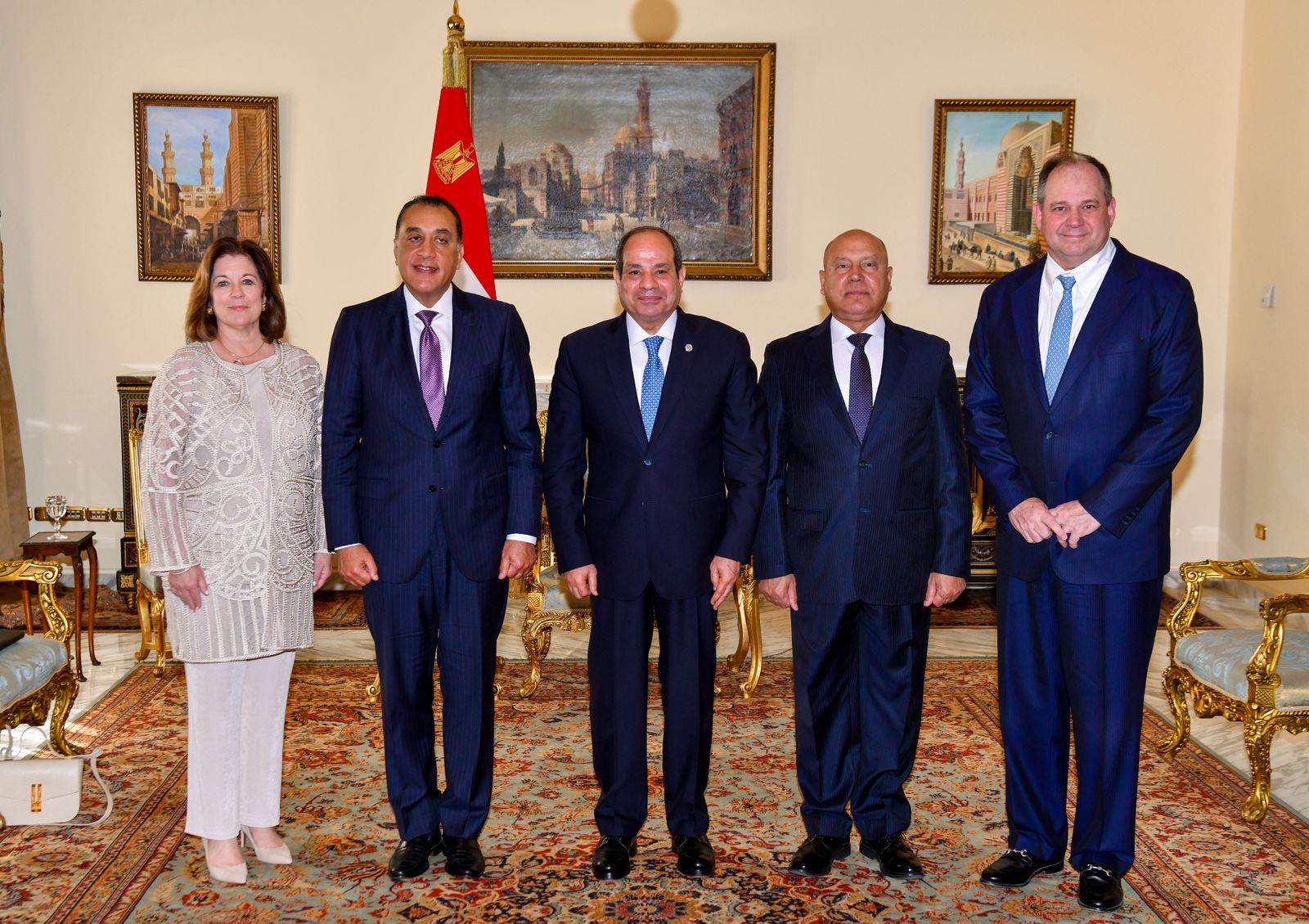 الرئيس السيسى ووفد رجال الأعمال الأمريكيين الرئيس السيسى ووفد رجال الأعمال الأمريكيين