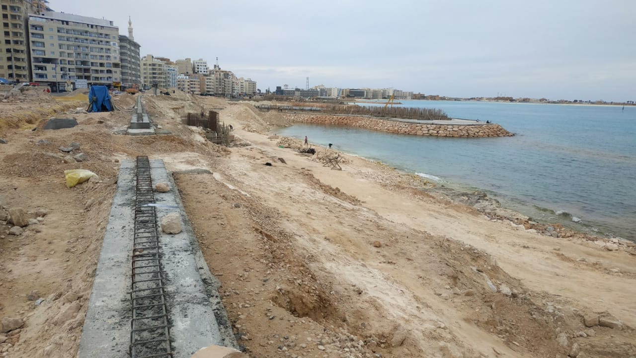 اعمال تطوير كورنيش مطروح (2)