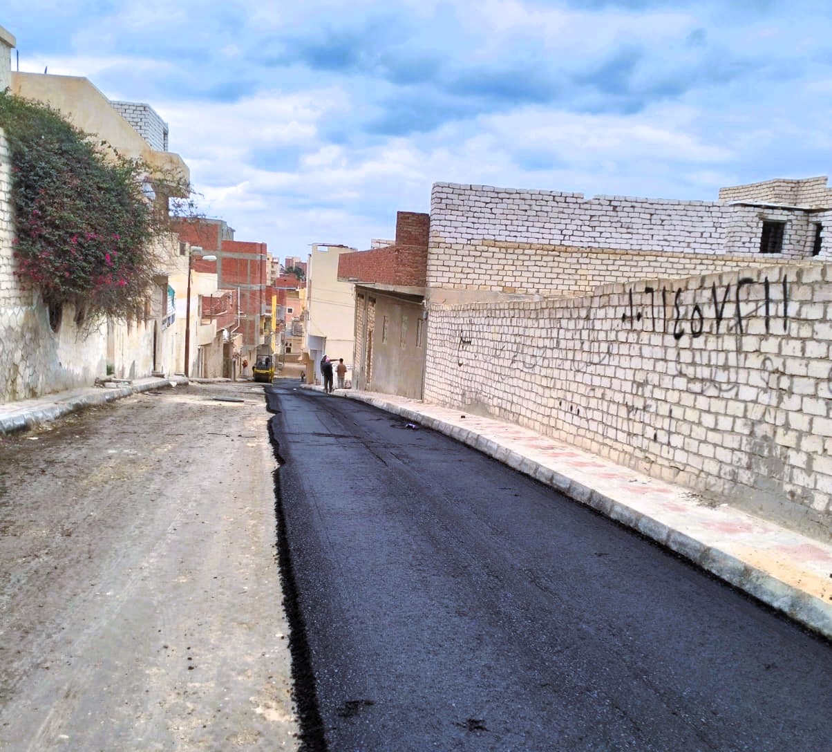 رصف شوارع العزب والاحياء السكنية - مطروح رصف شوارع العزب والاحياء السكنية - مطروح