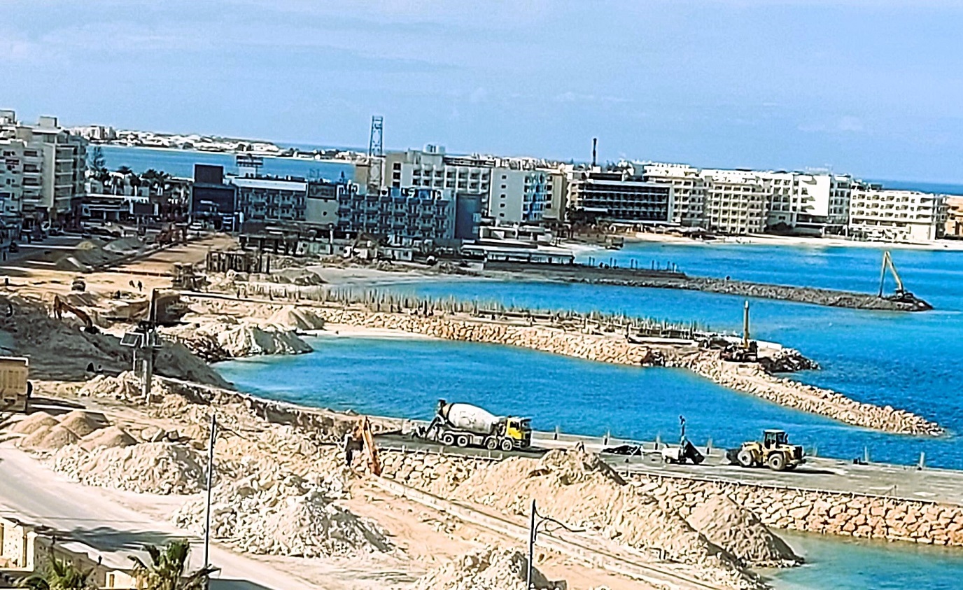 كورنيش مطروح يشهد تطوير شامل كورنيش مطروح يشهد تطوير شامل