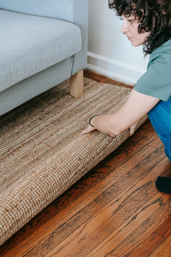 الاستعداد لتنظيف السجاد