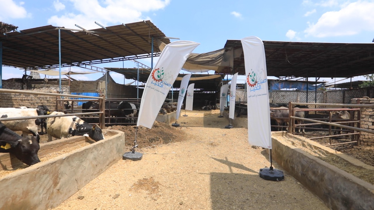 صناع الخير عضو التحالف الوطني توزع كرتونة مواد غذائية بجانب لحوم الأضاحي  (5)