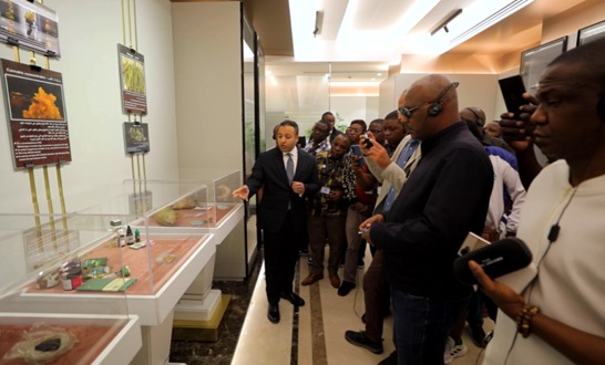 استقبال الوفد الافريقي