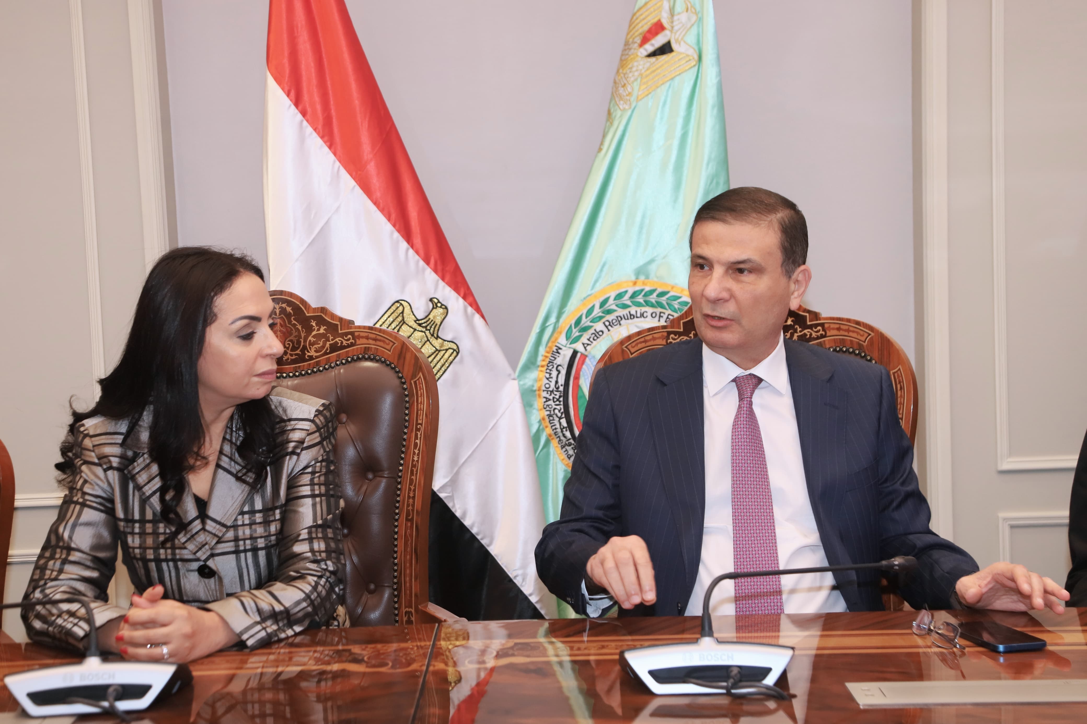 وزير الزراعة ووزيرة التضامن