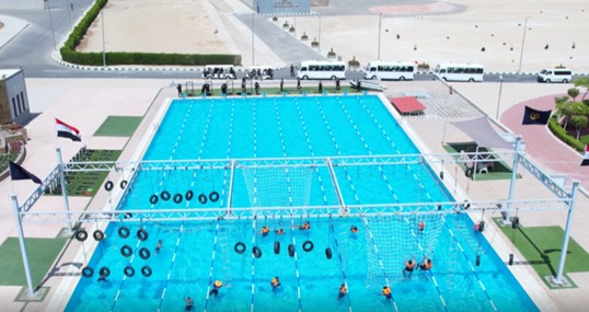 تدريبات حمام السباحة