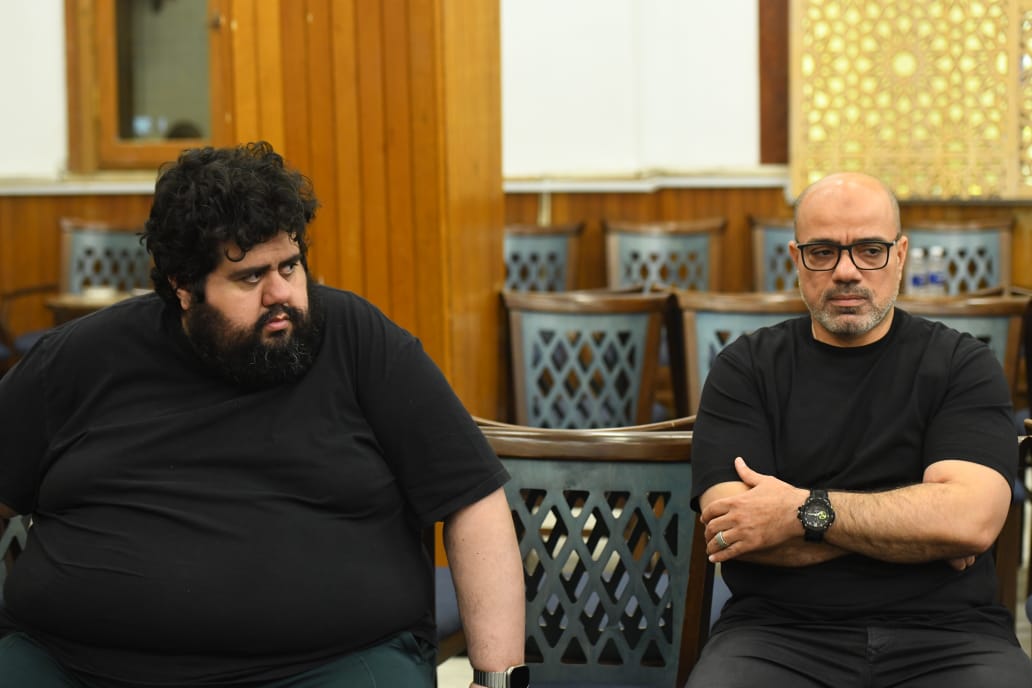 المؤلف ايمن وتار فى عزاء والد السيناريست اياد صالح المؤلف ايمن وتار فى عزاء والد السيناريست اياد صالح