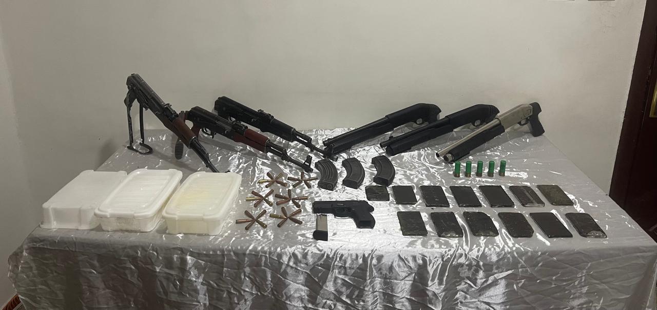 الاسلحة المضبوطة