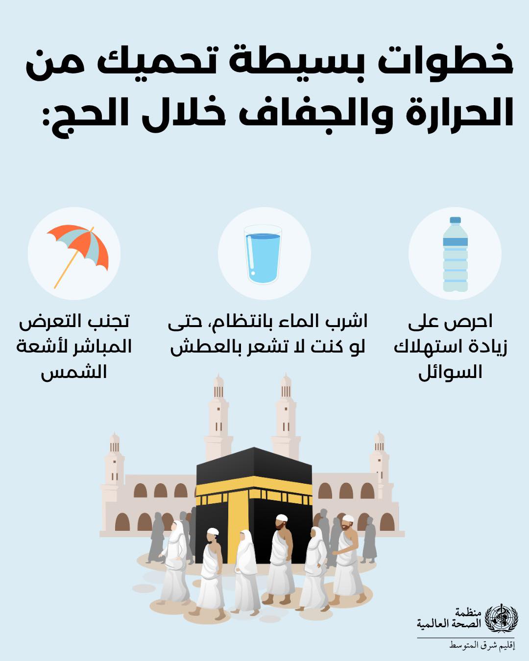 خطوات لحمايتك من الحرارة والجفاف خطوات لحمايتك من الحرارة والجفاف