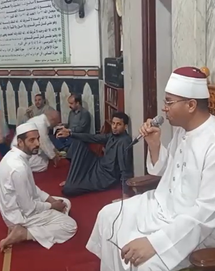 جانب من مقرأة الجمهور بمسجد الفتح 