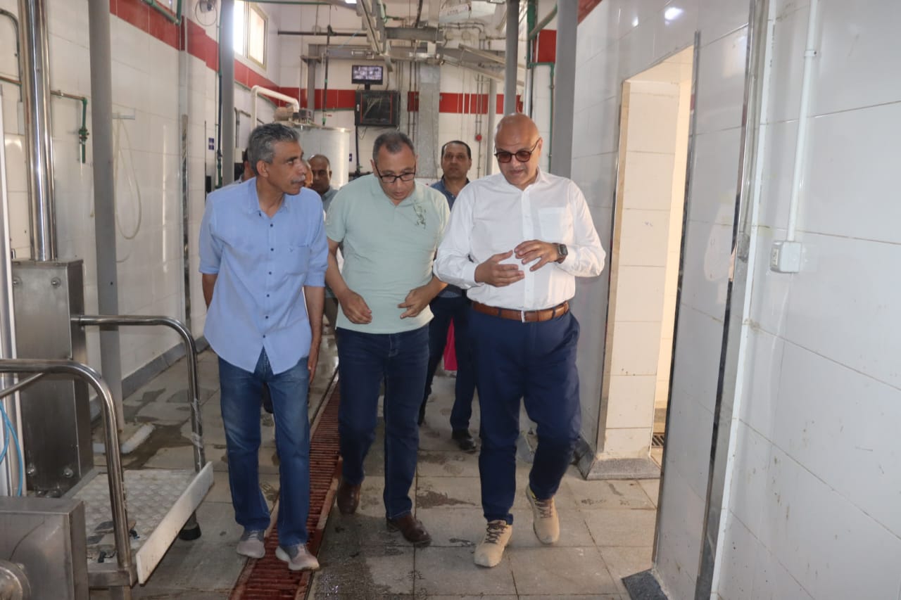 خلال تفقد مجازر القليوبية خلال تفقد مجازر القليوبية