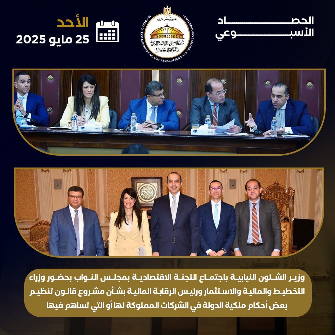 حصاد تحركات المستشار محمود فوزي وزير المجالس النيابية والتواصل السياسى  (2)