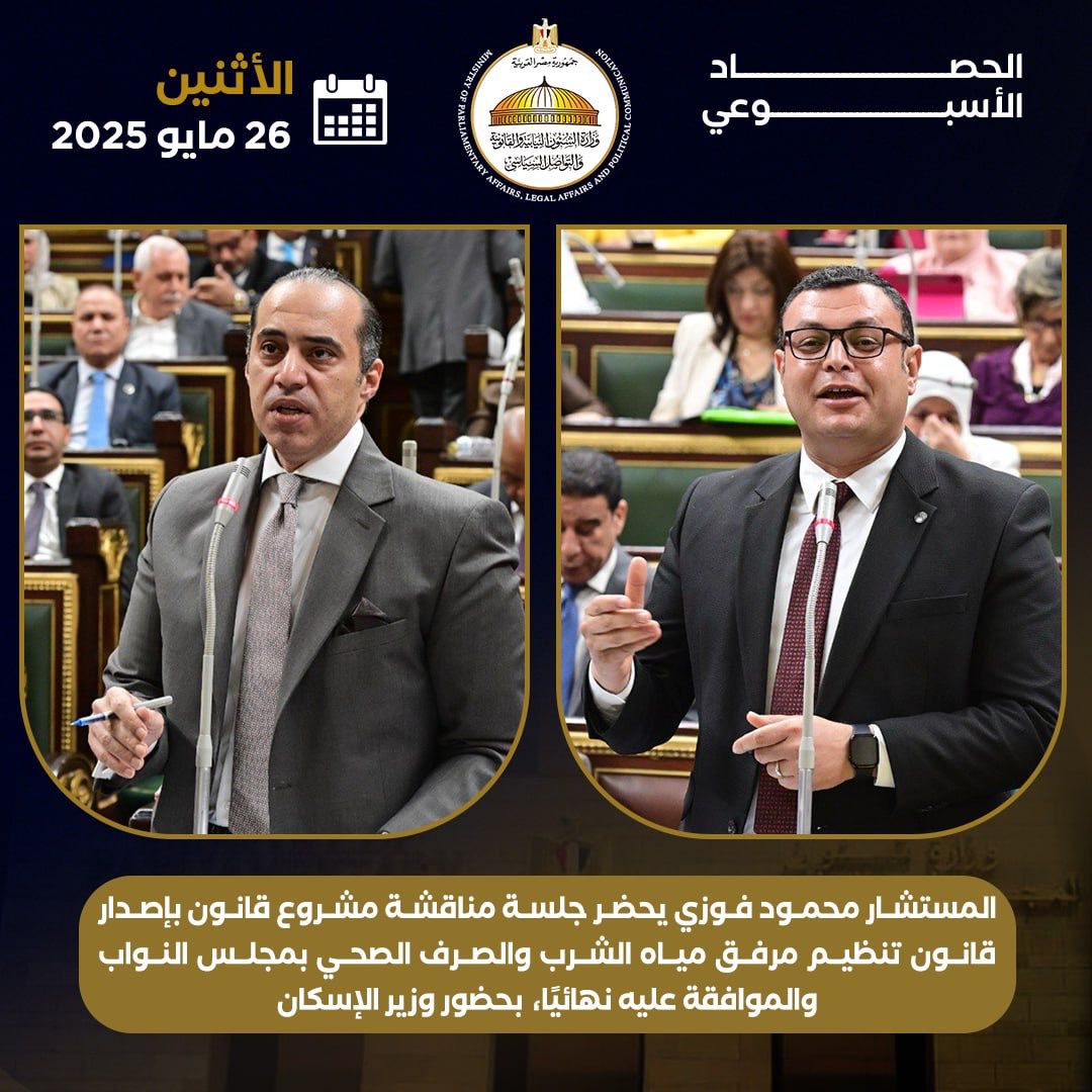 حصاد تحركات المستشار محمود فوزي وزير المجالس النيابية والتواصل السياسى  (4)