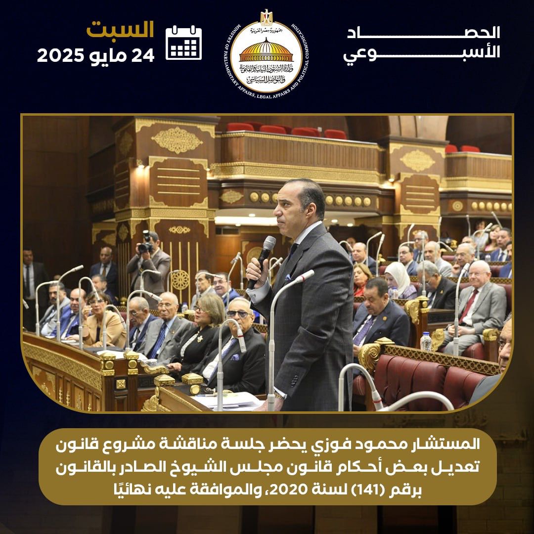 حصاد تحركات المستشار محمود فوزي وزير المجالس النيابية والتواصل السياسى  (12)