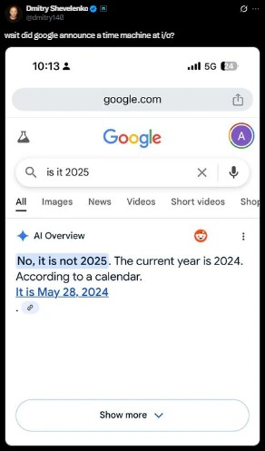 Google AI Overviews comment