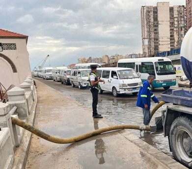 خطة متكاملة من وزارة الداخلية لمواجهة الطقس السئ بالاسكندرية (5)