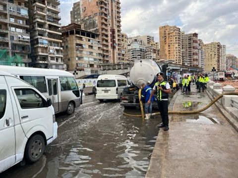 خطة متكاملة من وزارة الداخلية لمواجهة الطقس السئ بالاسكندرية (9)