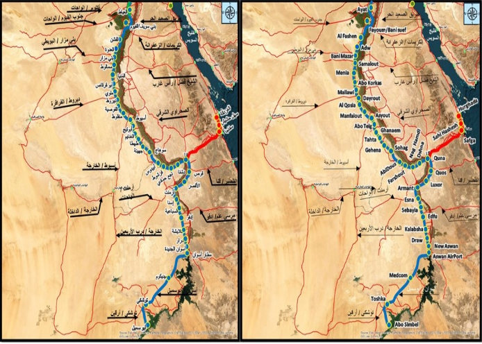مسار الخط الثانى للقطار السريع (1)