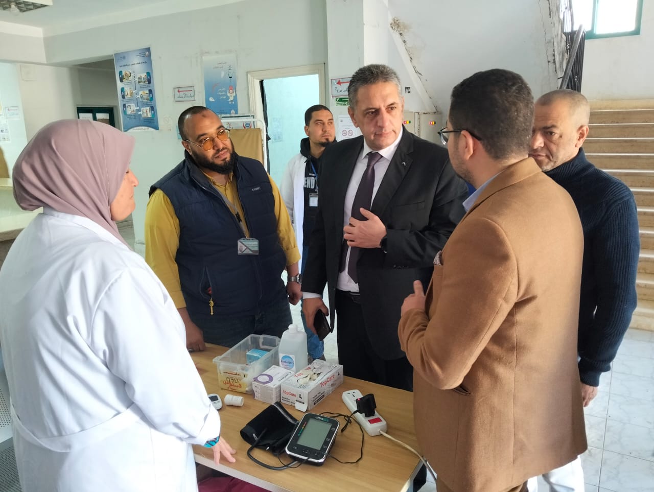 وكيل صحة كفر الشيخ يتفقد القوافل الطبية