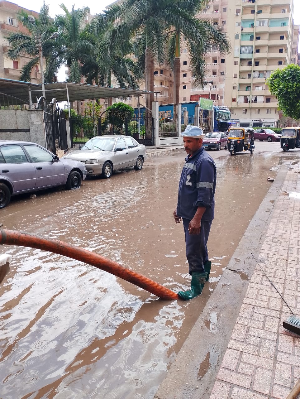 رفع ميتاه الأمطار بكفر الشيخ رفع ميتاه الأمطار بكفر الشيخ