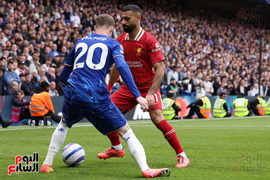 محمد صلاح خلال المباراة محمد صلاح خلال المباراة