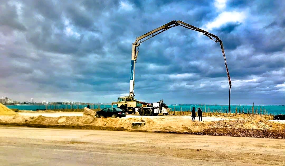 تنفيذ اعمال تطوير كورنيش مطروح