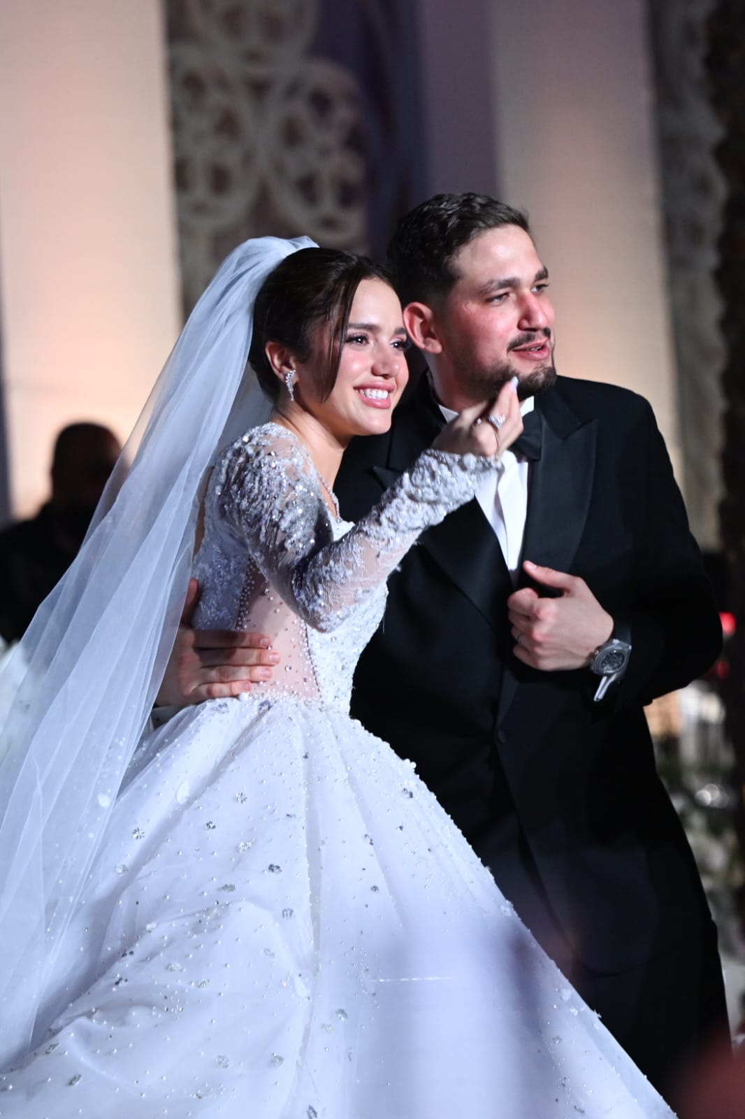 رنا رئيس وعريسها يسري علي رنا رئيس وعريسها يسري علي