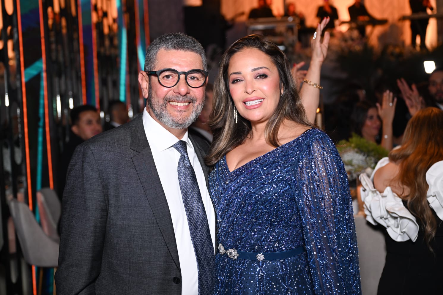 داليا البخيرى وزوجها داليا البخيرى وزوجها