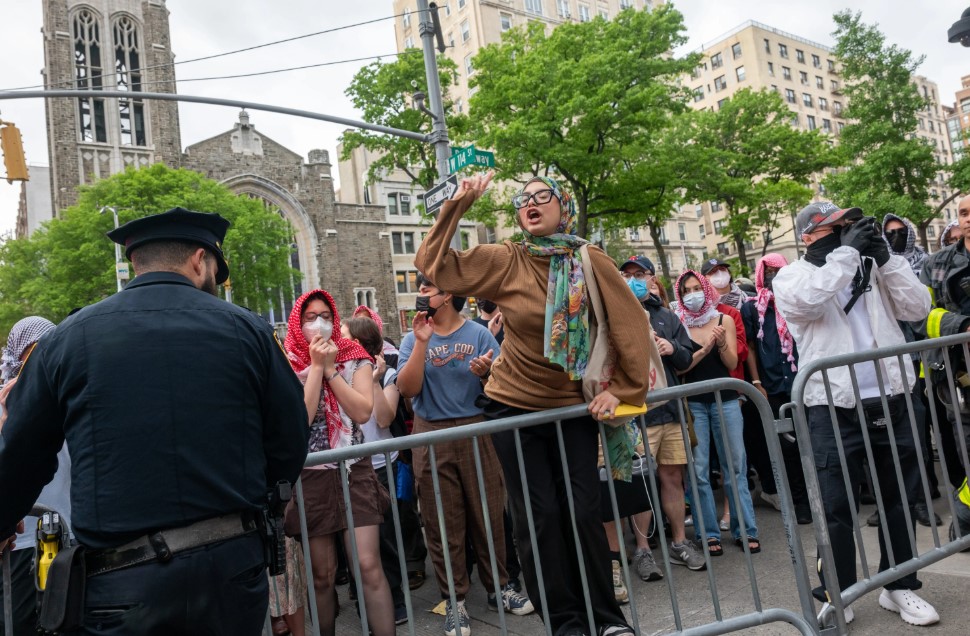 مظاهرات فى جامعة كولومبيا