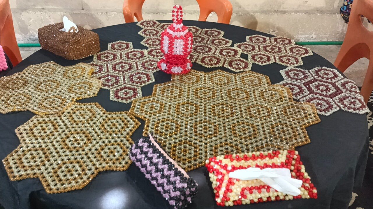 أعمال يدوية المعروضة بالمعرض