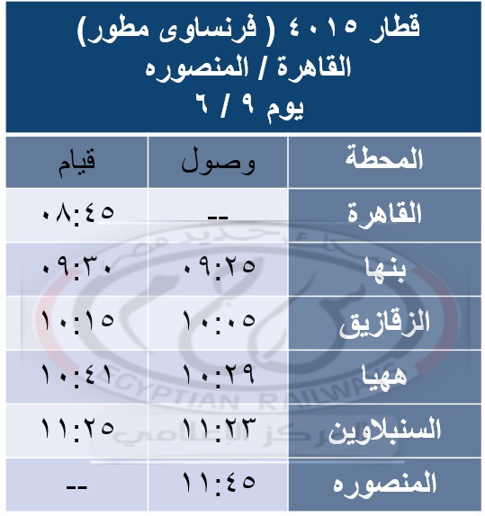 قطارات العيد المخصوصة (4)