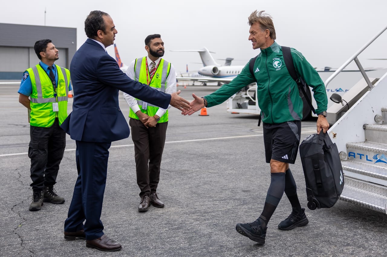وصول المنتخب السعودي (2)