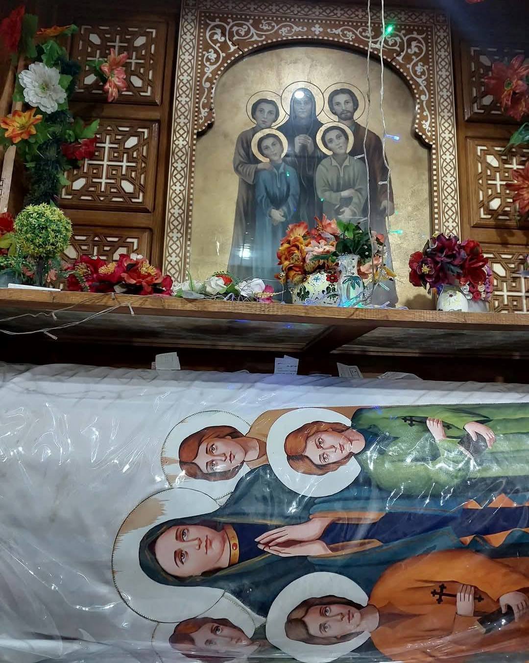 The stays of the mum Dollaji and her four kids of their church in Esna The stays of the mum Dollaji and her four kids of their church in Esna