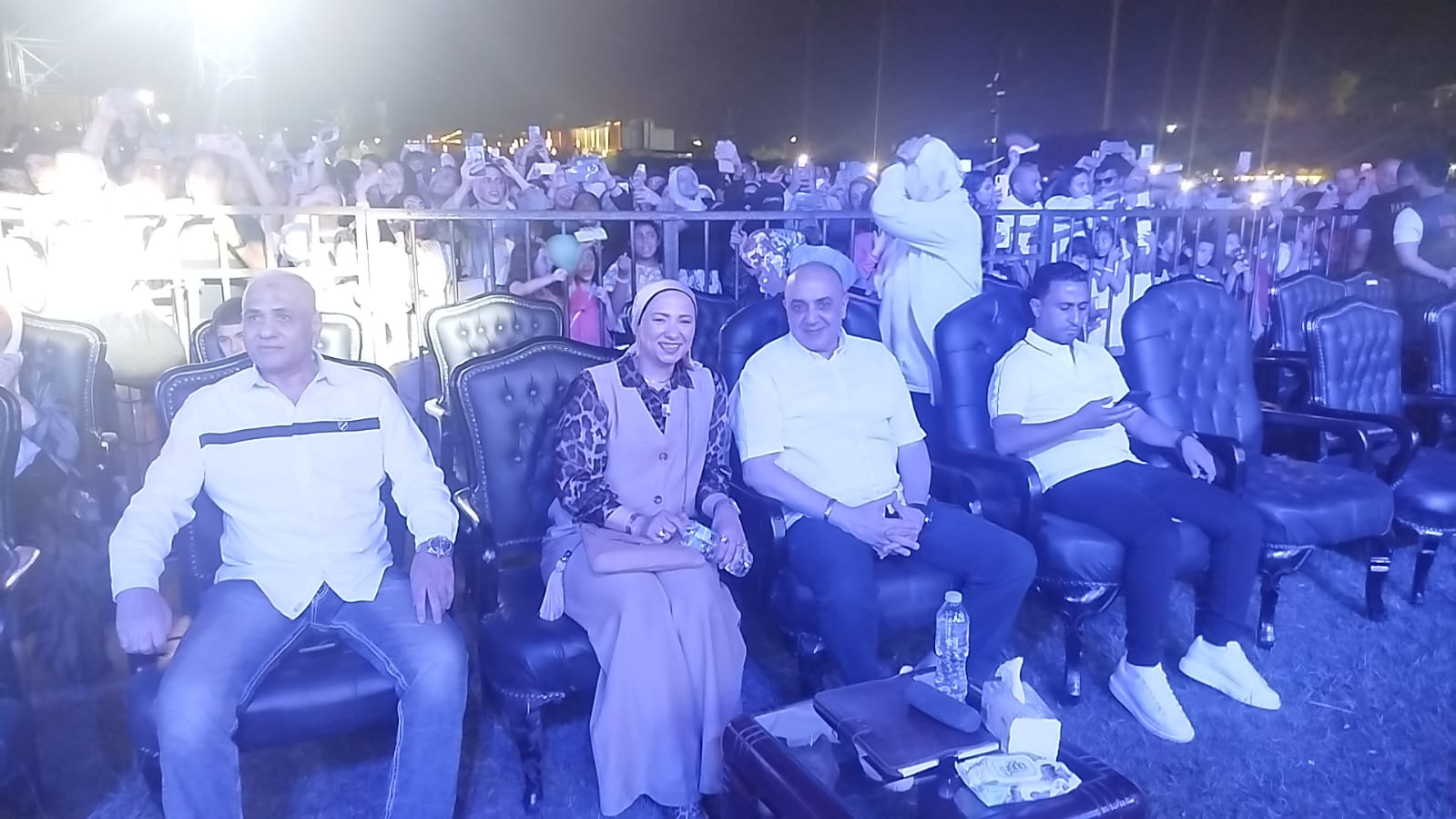 من حفل احمد سعد فى نادى الشمس
