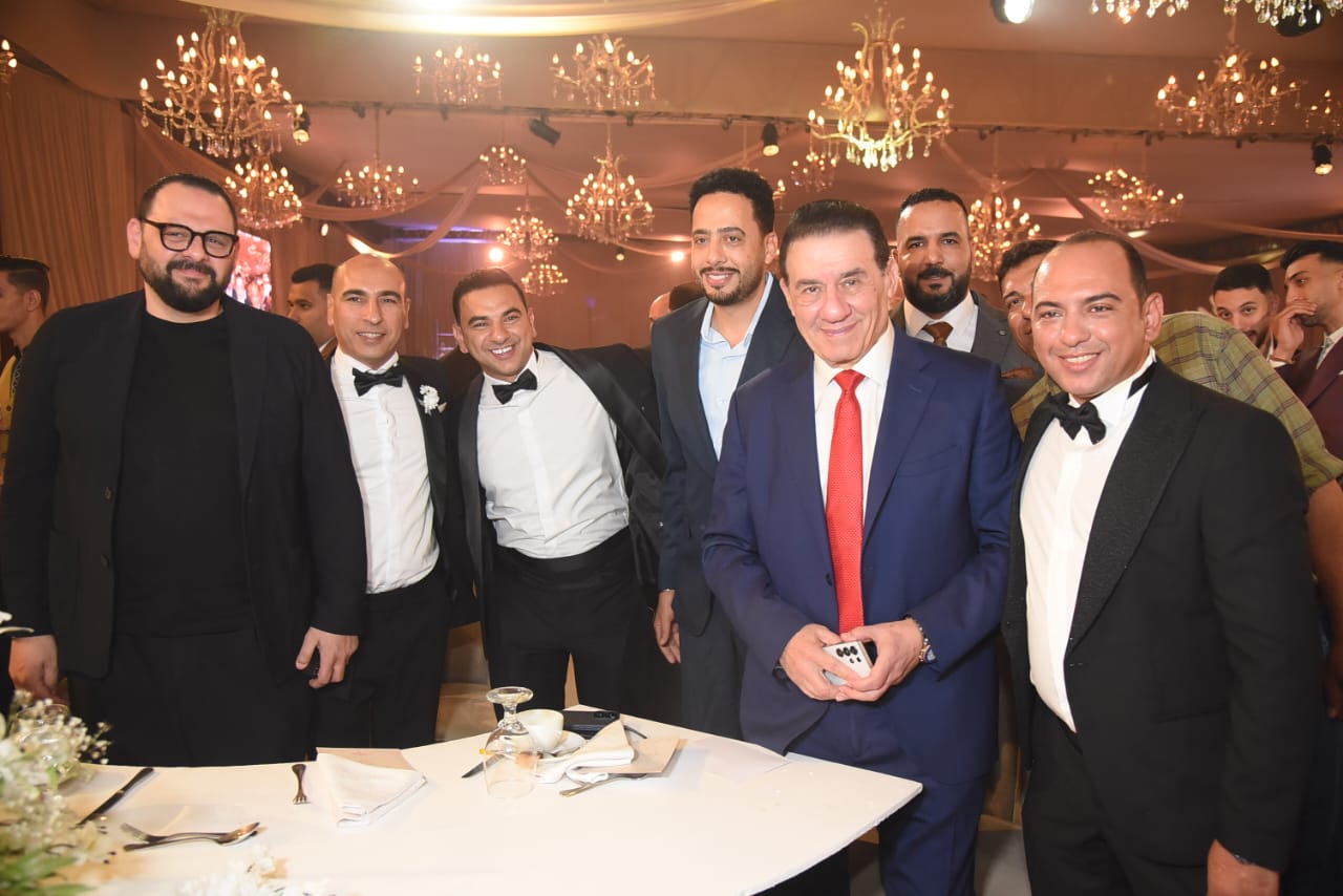 كبار رجال الأعمال ونجوم الفن والإعلام في حفل زفاف شقيقة مالك القبطان للسيارات (1)