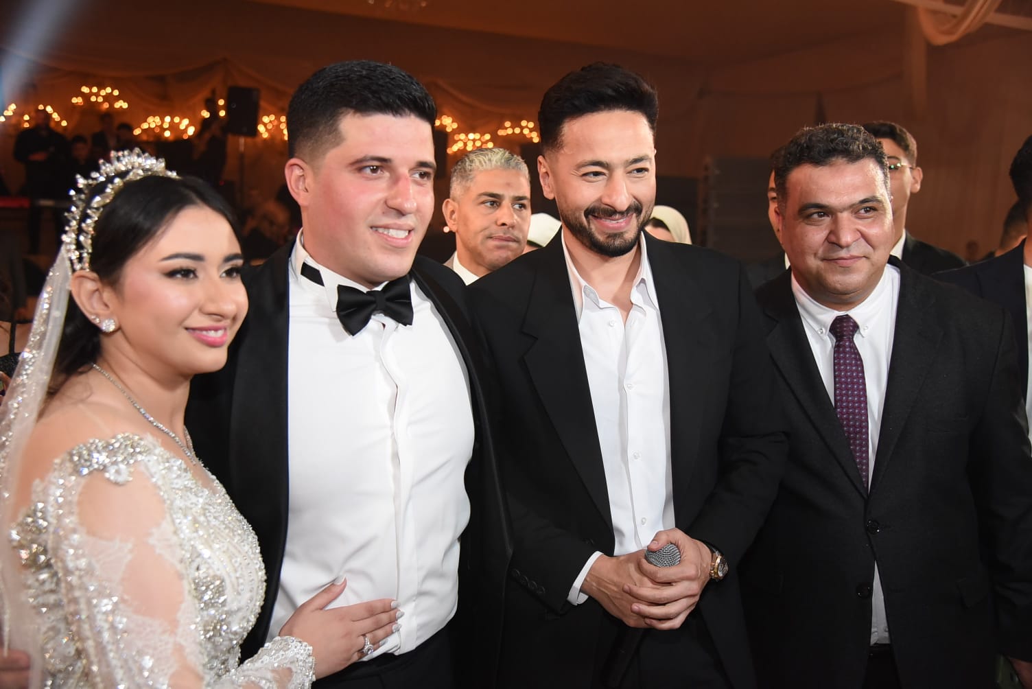 كبار رجال الأعمال ونجوم الفن والإعلام في حفل زفاف شقيقة مالك القبطان للسيارات (5)