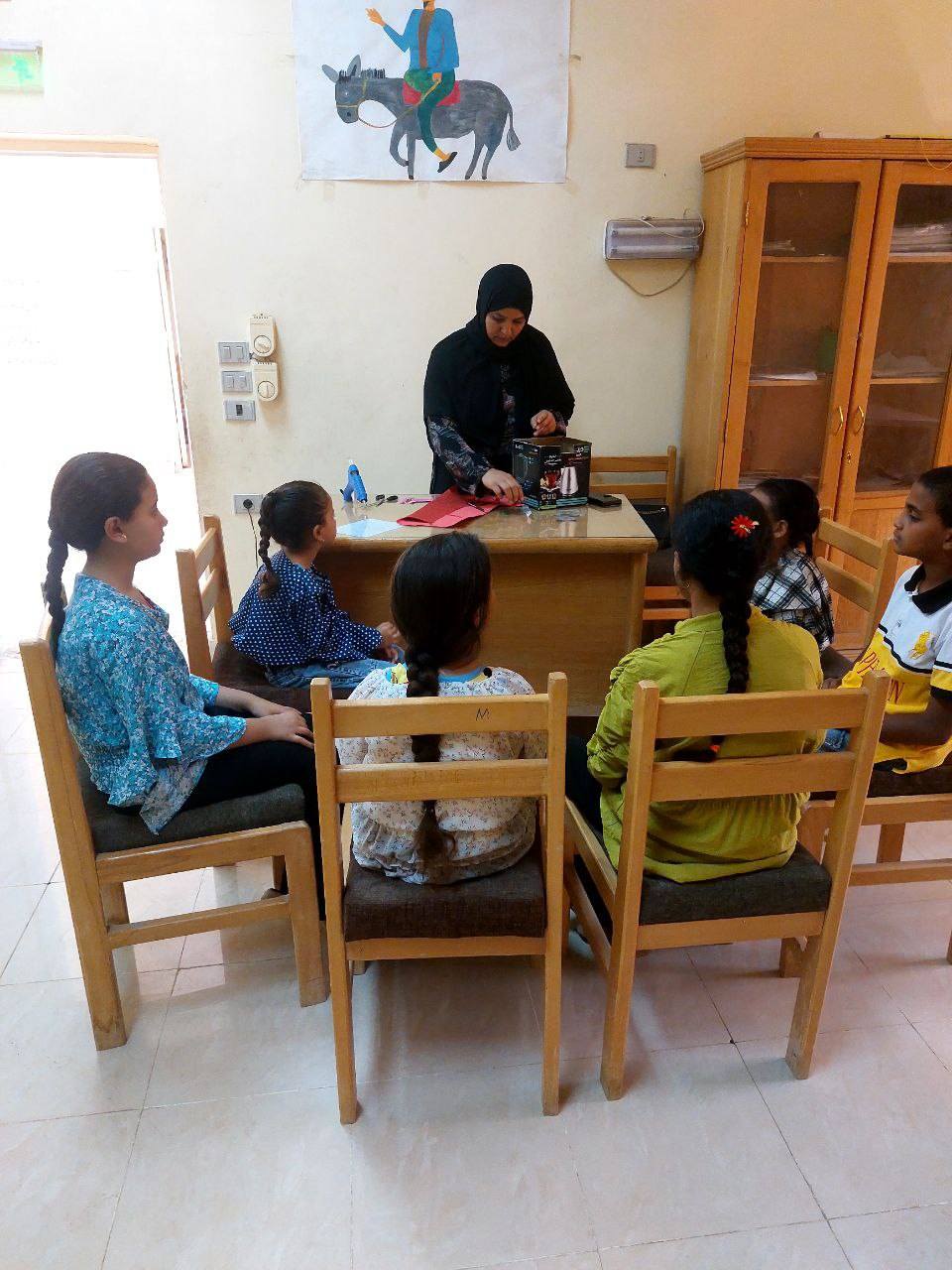 جانب من الورش الثقافية لدعم الأطفال فى الأقصر