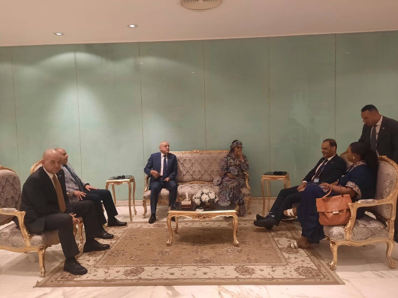 لقاء السيدة الأولى لجمهورية جامبيا خلال زيارتها لدعم مرضى السرطان لقاء السيدة الأولى لجمهورية جامبيا خلال زيارتها لدعم مرضى السرطان