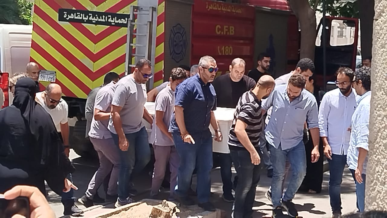 من جنازة نجل صلاح الشرنوبى