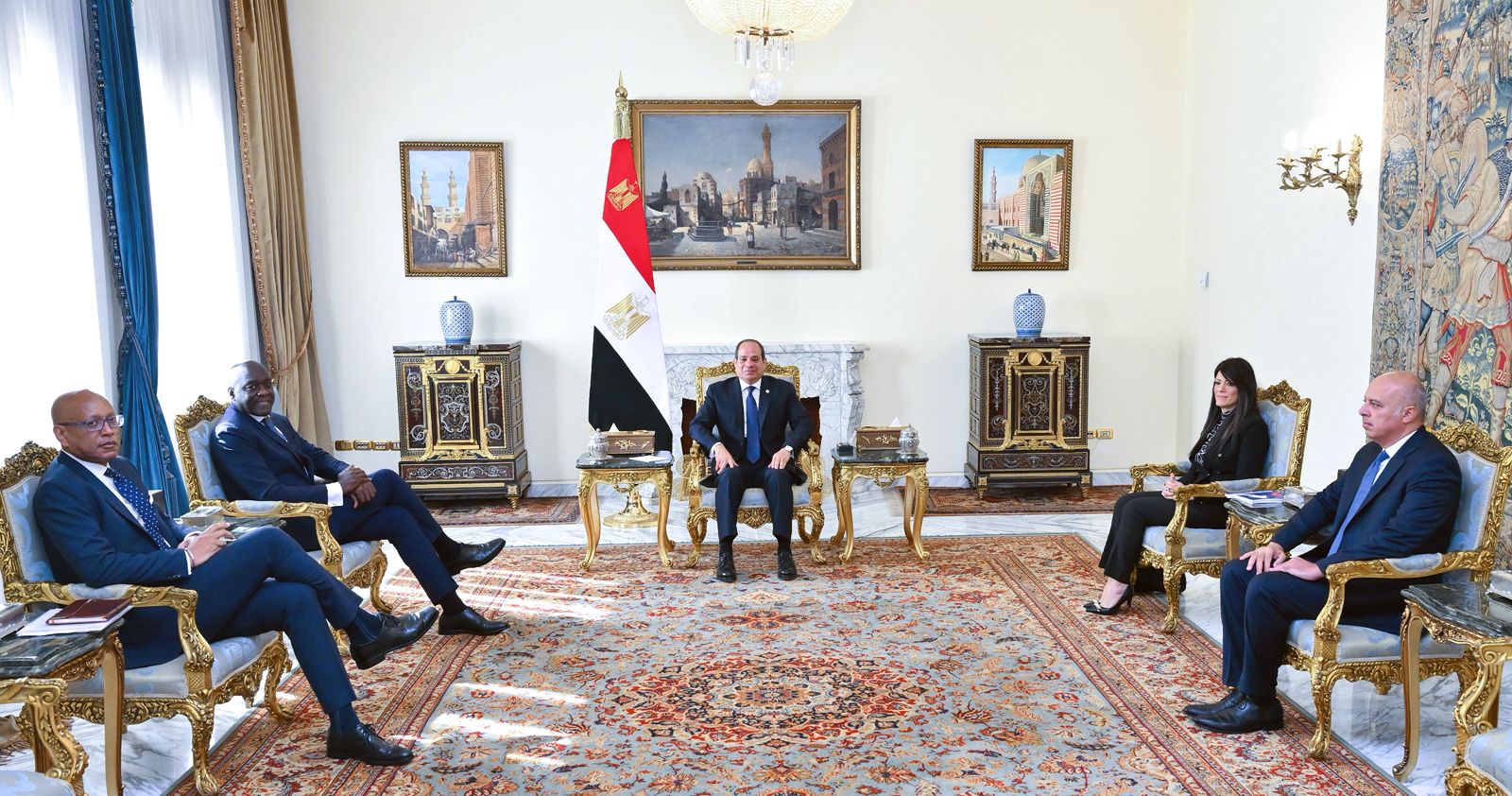 الرئيس السيسي يستقبل الرئيس التنفيذي لمؤسسة التمويل الدولية الرئيس السيسي يستقبل الرئيس التنفيذي لمؤسسة التمويل الدولية